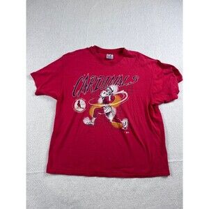 Hanes Heavyweight Cardinals Men's XL Red Cotton T-Shirt Vintage